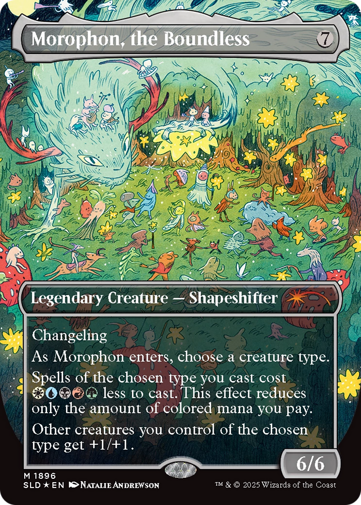 Morophon, the Boundless (Display Commander) - Thick Stock (Double Rainbow Foil) [Secret Lair Drop Series] | Devastation Store