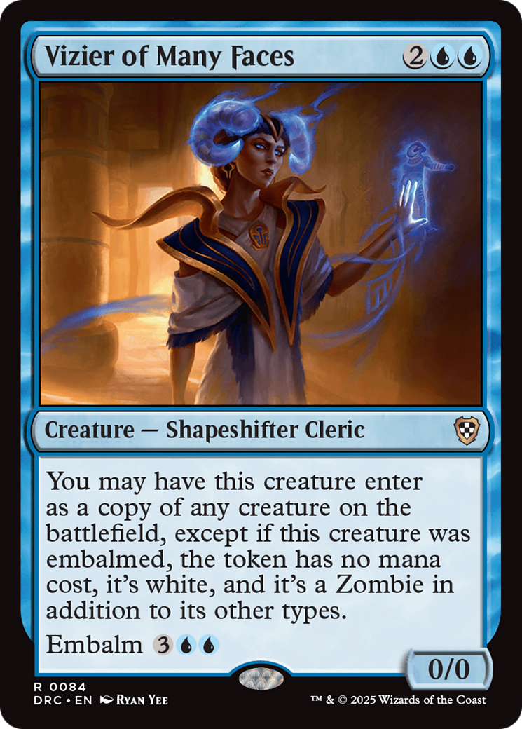 Vizier of Many Faces [Aetherdrift Commander] | Devastation Store