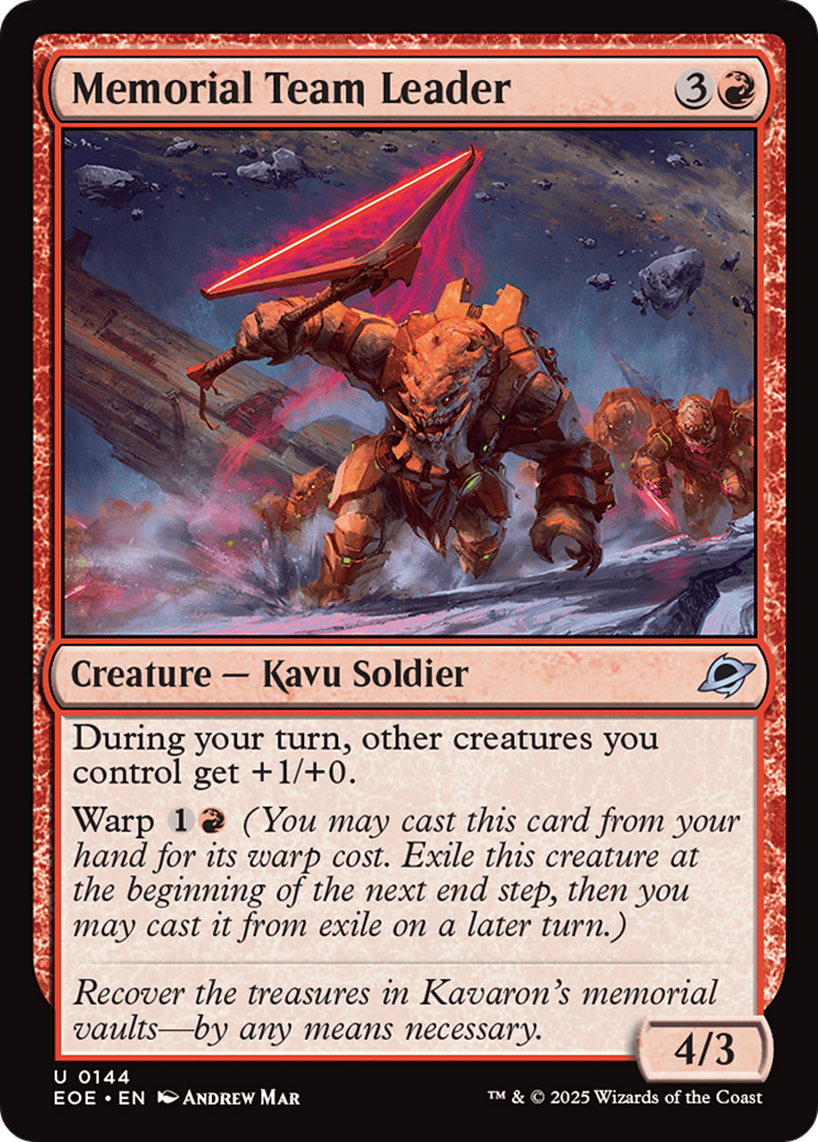 Memorial Team Leader [Edge of Eternities] | Devastation Store