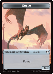 Construct // Golem (0013) Double-Sided Token [Aetherdrift Tokens] | Devastation Store
