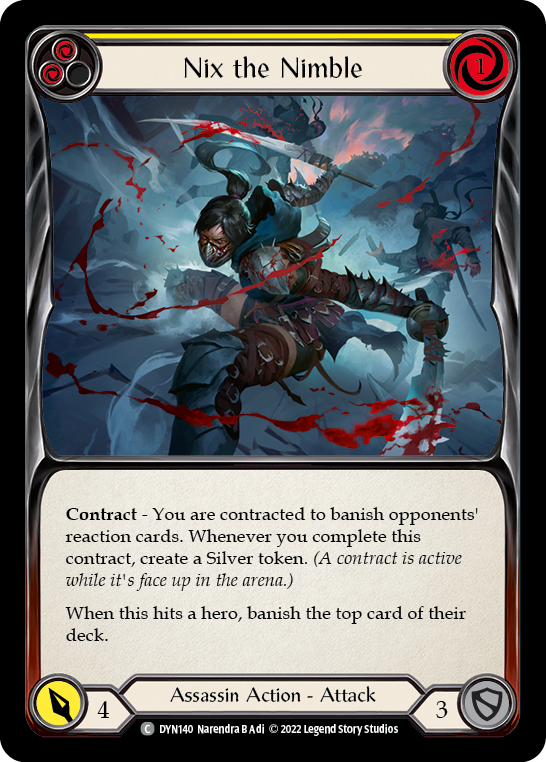 Nix the Nimble (Yellow) [DYN140] (Dynasty)  Rainbow Foil | Devastation Store