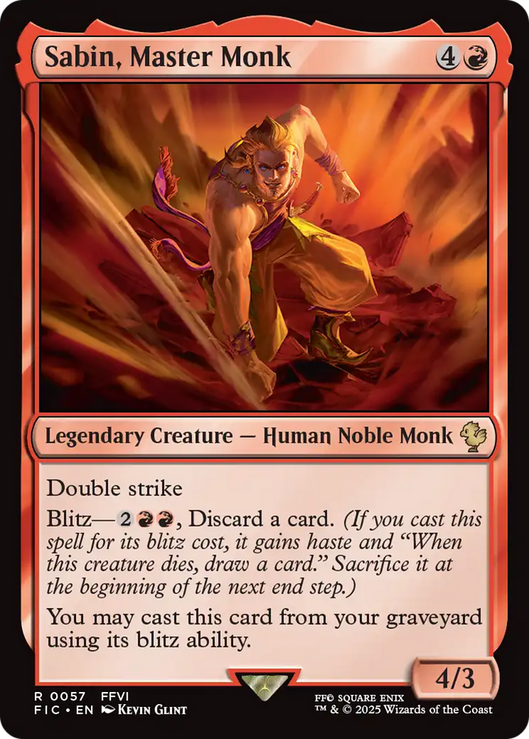 Sabin, Master Monk [FINAL FANTASY Commander] | Devastation Store