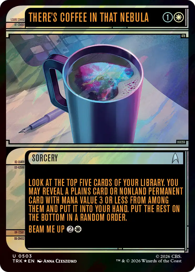 There's Coffee in that Nebula (Showcase) (Surge Foil) [Star Trek] | Devastation Store