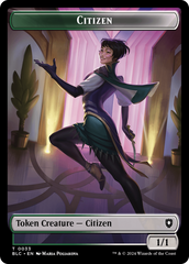 Soldier // Citizen Double-Sided Token [Bloomburrow Commander Tokens] | Devastation Store