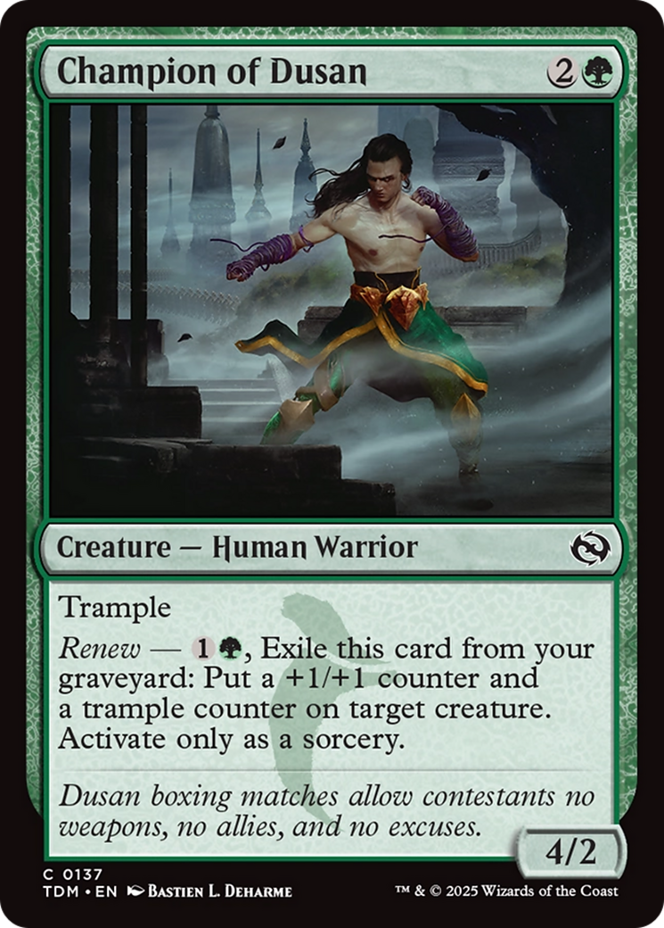Champion of Dusan [Tarkir: Dragonstorm] | Devastation Store