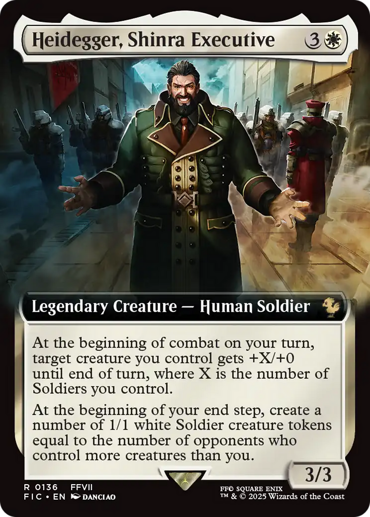 Heidegger, Shinra Executive (Extended Art) [FINAL FANTASY Commander] | Devastation Store