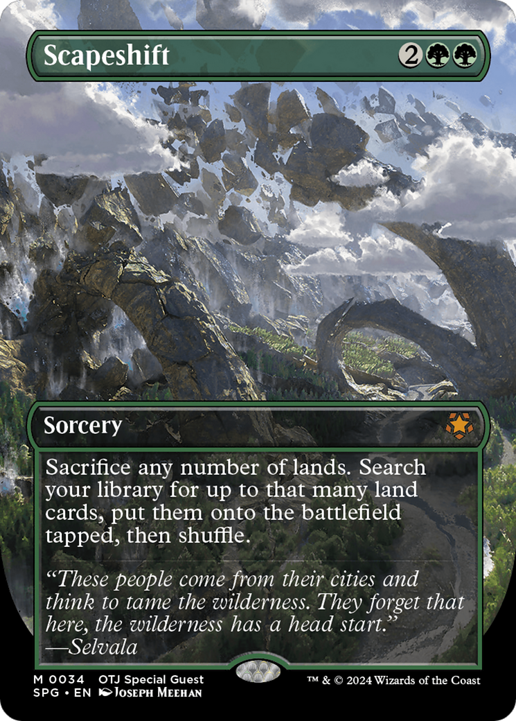 Scapeshift (Borderless) [Outlaws of Thunder Junction Special Guests] | Devastation Store