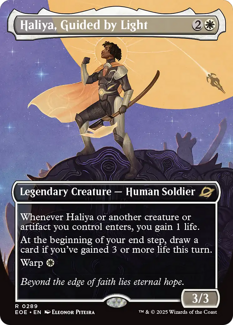 Haliya, Guided by Light (Borderless) [Edge of Eternities] | Devastation Store