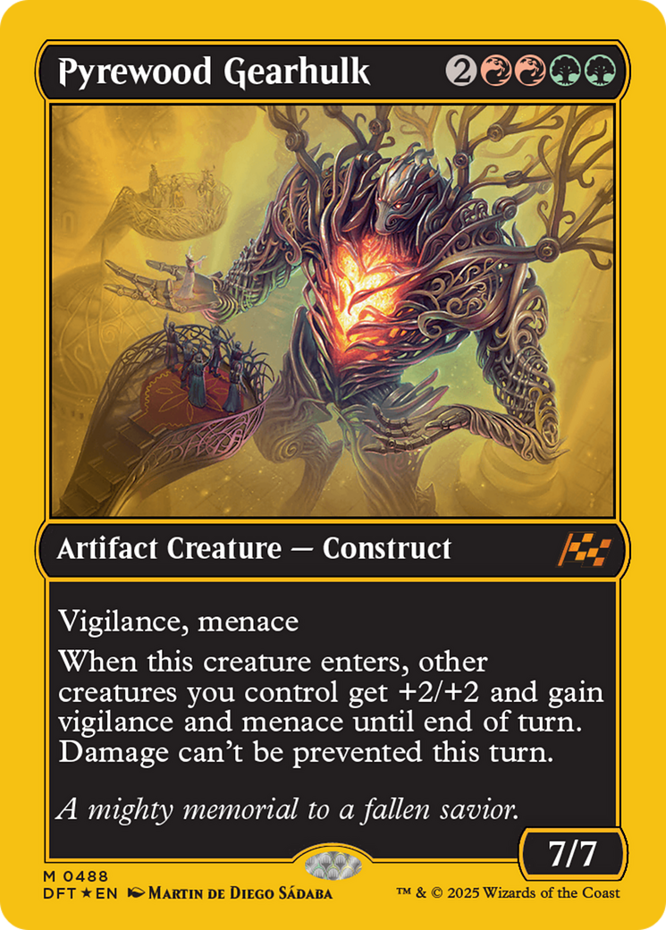 Pyrewood Gearhulk (First-Place Foil) [Aetherdrift] | Devastation Store