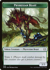Phyrexian Goblin // Phyrexian Beast Double-Sided Token [Phyrexia: All Will Be One Tokens] | Devastation Store