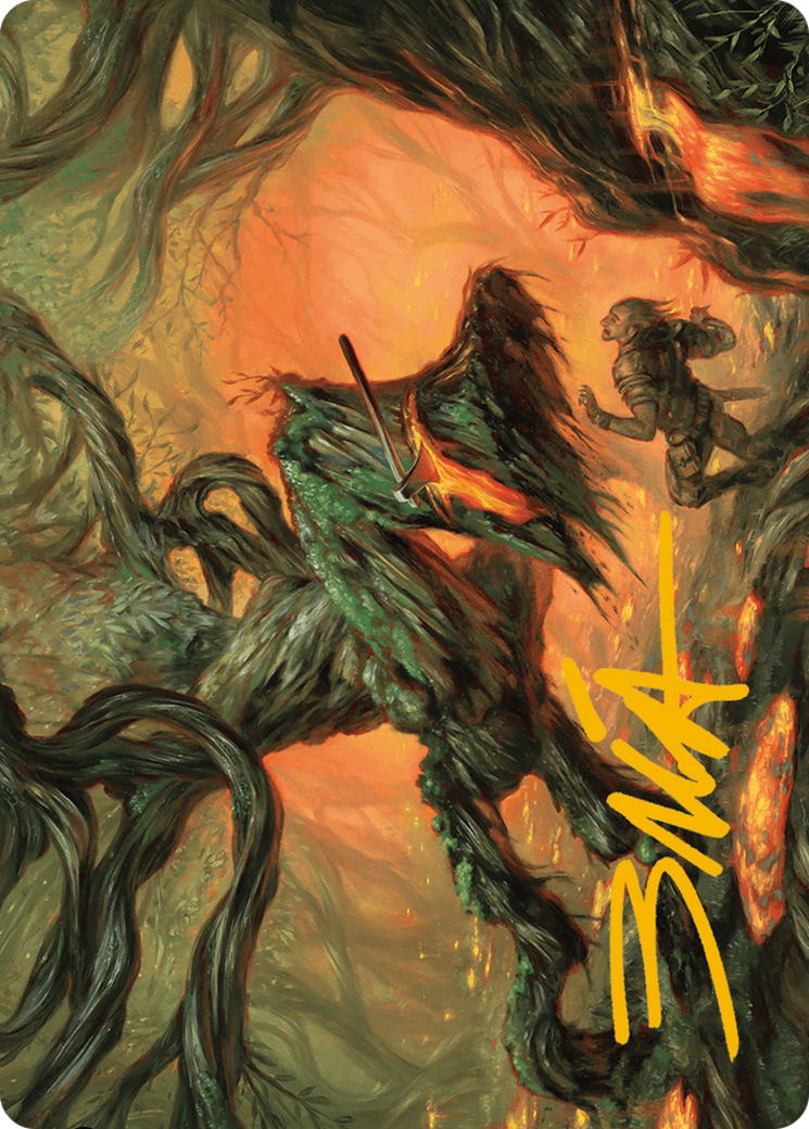 Stump Stomp Art Card (Gold-Stamped Signature) [Modern Horizons 3 Art Series] | Devastation Store