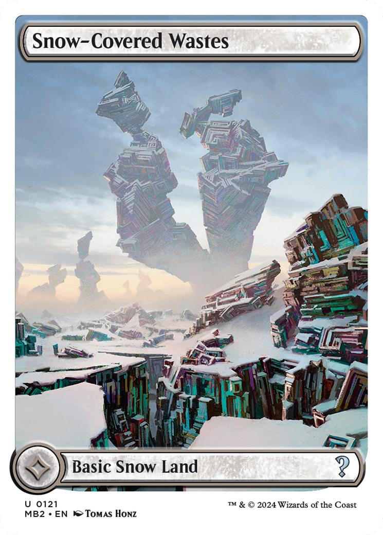 Snow-Covered Wastes (White Border) [Mystery Booster 2] | Devastation Store