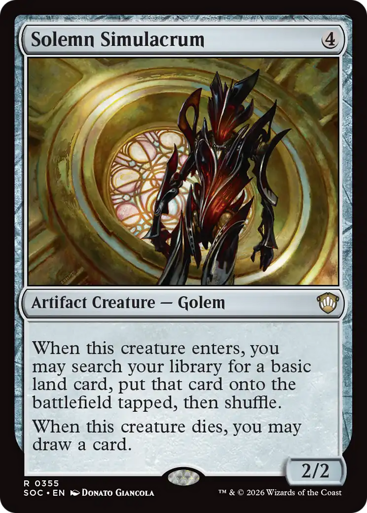 Solemn Simulacrum [Secrets of Strixhaven Commander] | Devastation Store