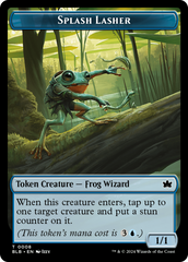 Rabbit // Splash Lasher Double-Sided Token [Bloomburrow Tokens] | Devastation Store