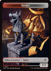 Inkling (0007) // Spirit (0011) Double-Sided Token [Secrets of Strixhaven Tokens] | Devastation Store