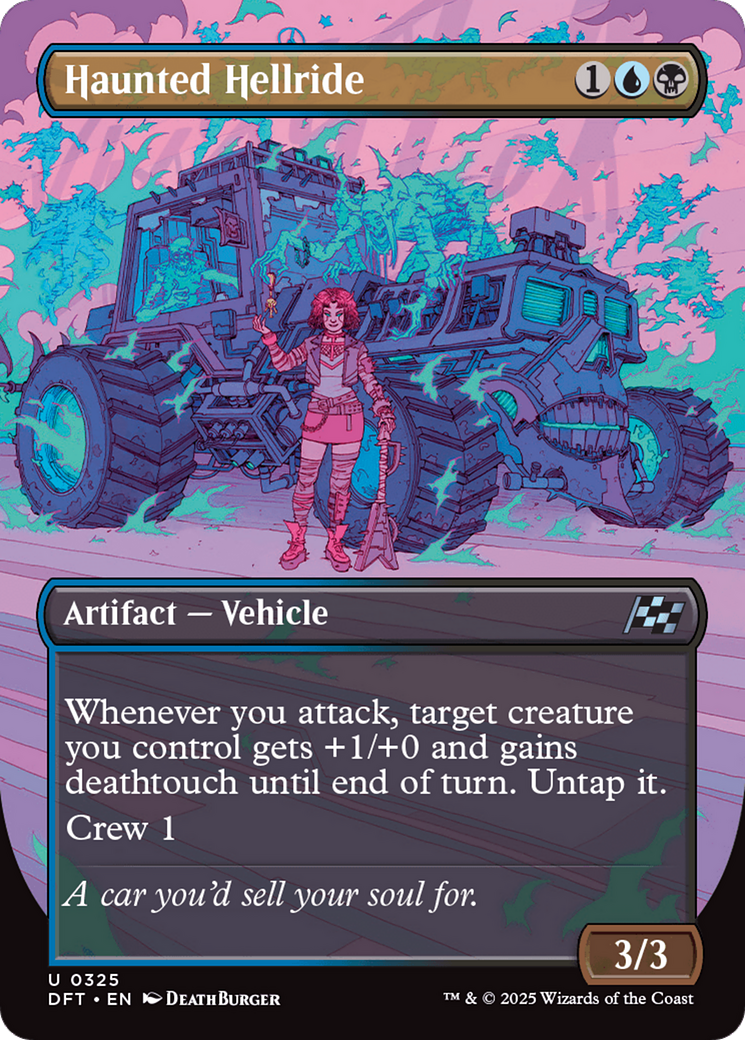 Haunted Hellride (Borderless) [Aetherdrift] | Devastation Store