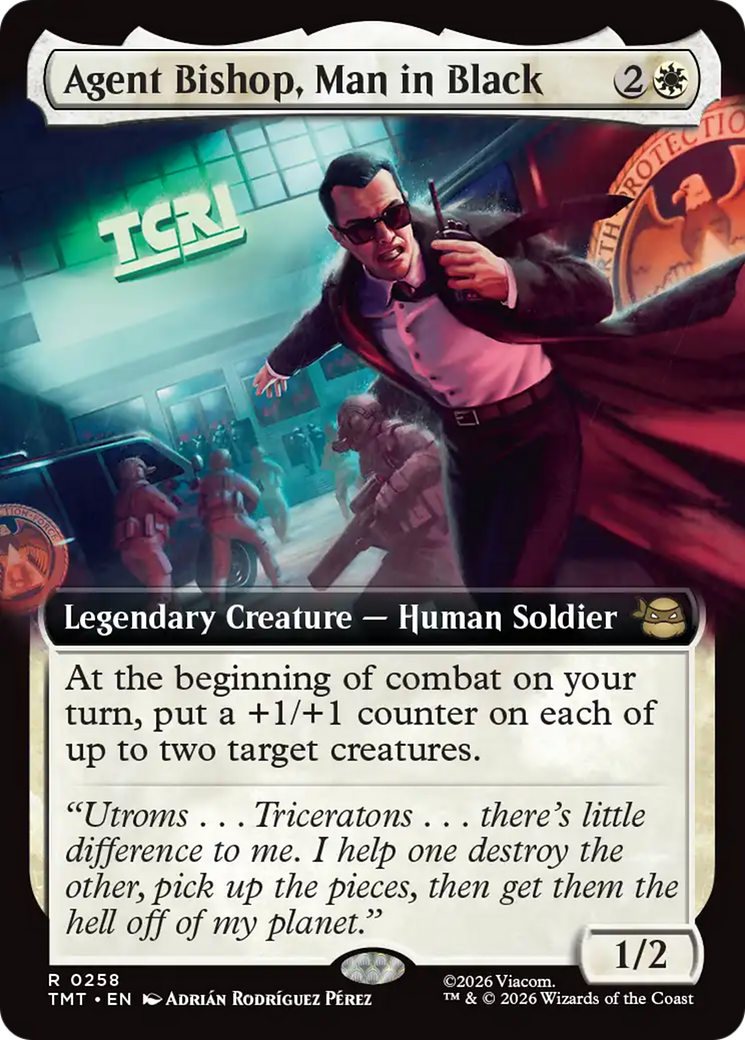 Agent Bishop, Man in Black (Extended Art) [Teenage Mutant Ninja Turtles] | Devastation Store