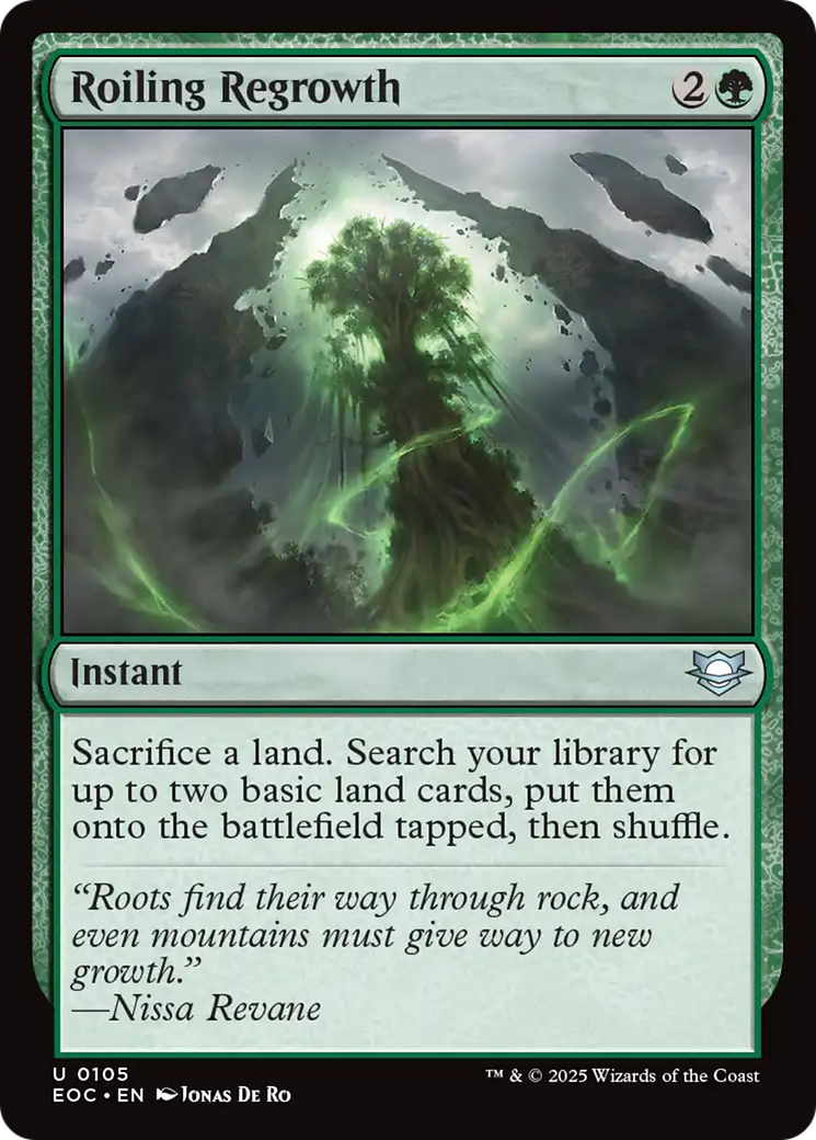 Roiling Regrowth [Edge of Eternities Commander] | Devastation Store