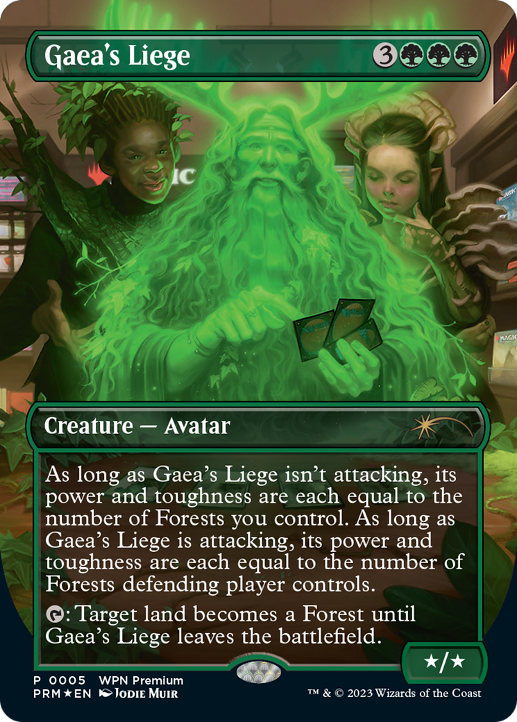 Gaea's Liege (Borderless) [Wizards Play Network 2024] | Devastation Store