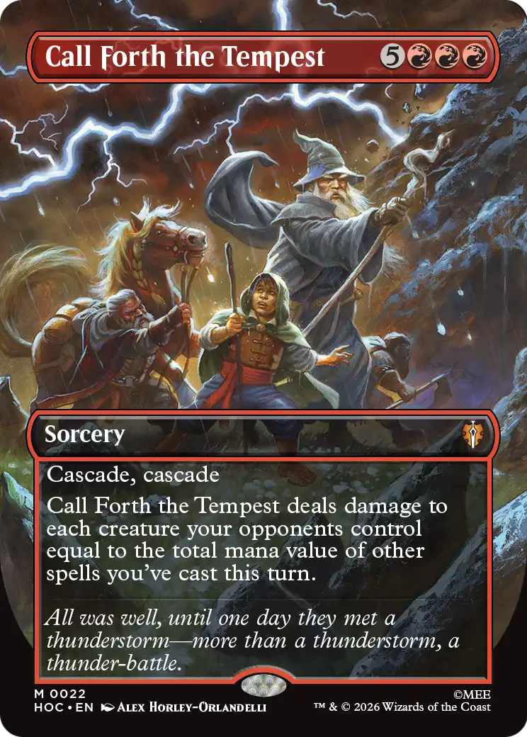 Call Forth the Tempest (Borderless) [The Hobbit: Eternal-Legal] | Devastation Store