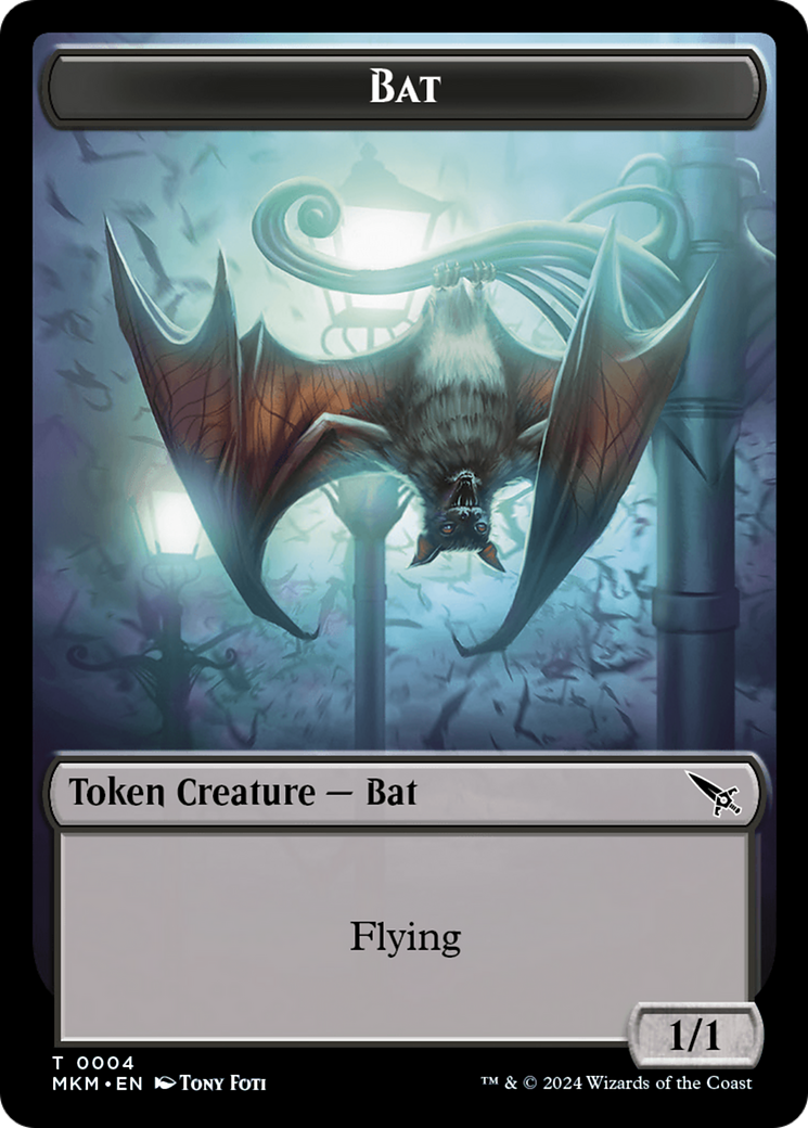 Detective // Bat Double-Sided Token [Murders at Karlov Manor Tokens] | Devastation Store