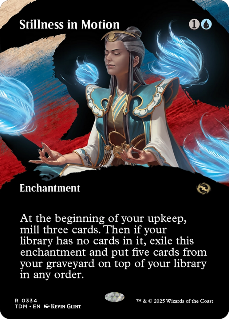 Stillness in Motion (Borderless) [Tarkir: Dragonstorm] | Devastation Store