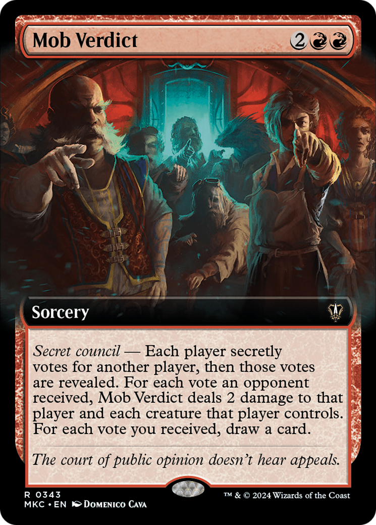 Mob Verdict (Extended Art) [Murders at Karlov Manor Commander] | Devastation Store