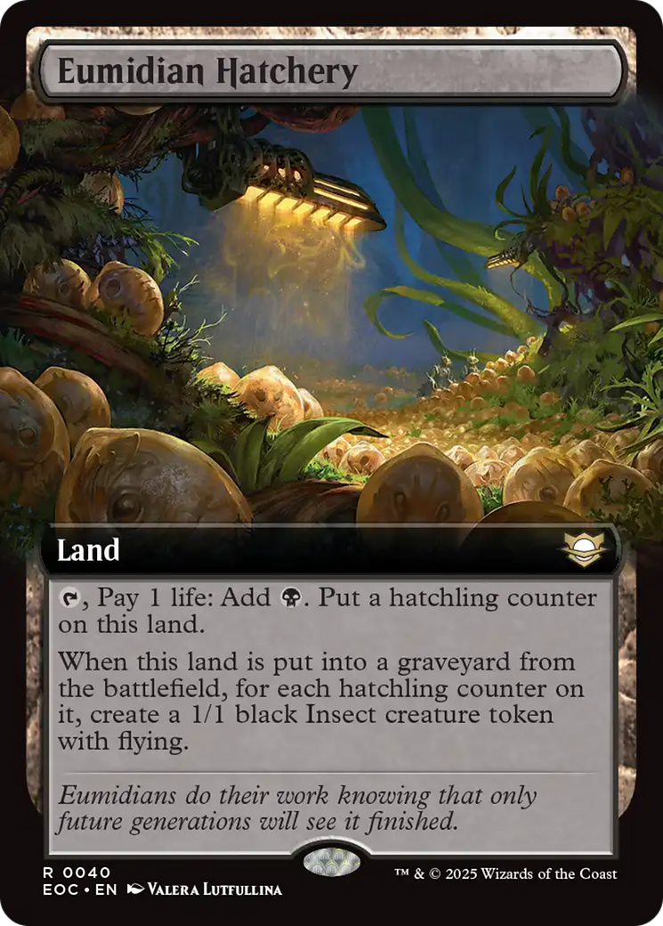 Eumidian Hatchery (Extended Art) [Edge of Eternities Commander] | Devastation Store