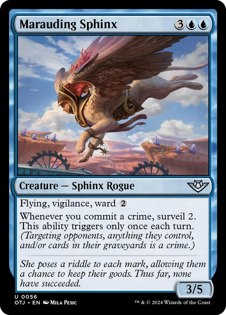 Marauding Sphinx [Outlaws of Thunder Junction] | Devastation Store