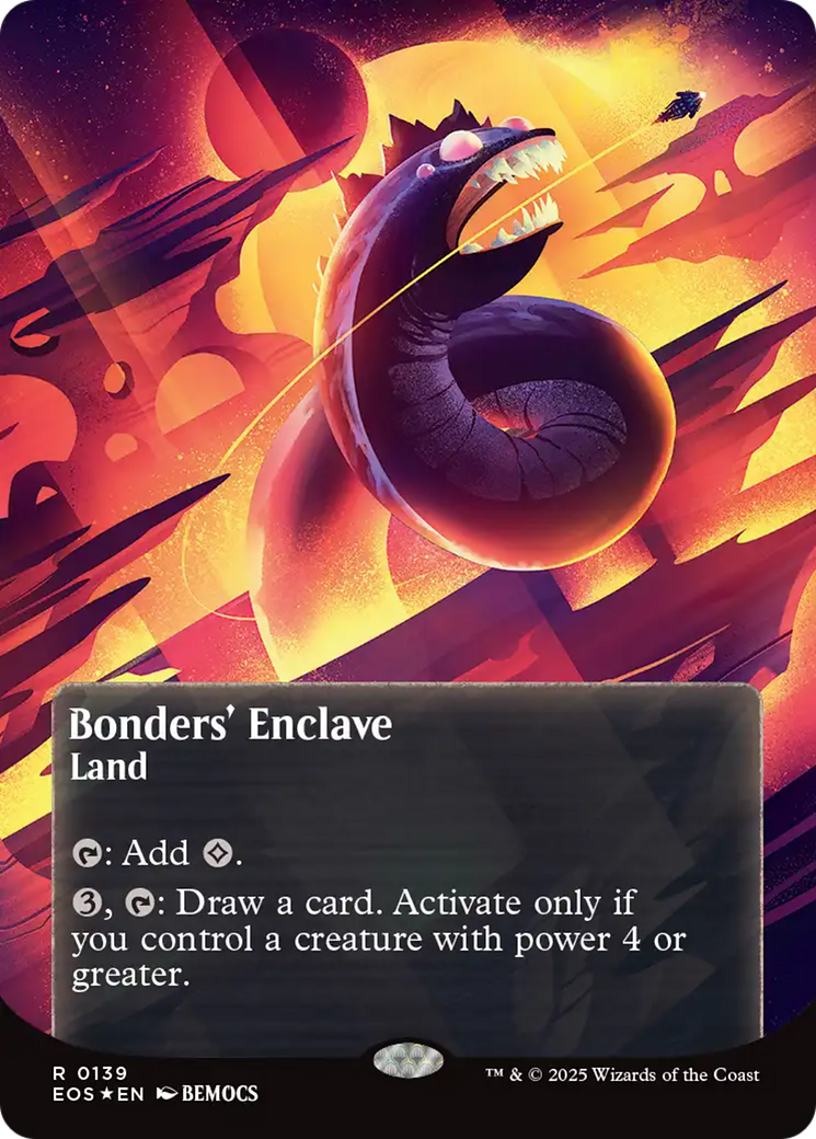 Bonders' Enclave (0136) (Borderless) (Galaxy Foil) [Edge of Eternities: Stellar Sights] | Devastation Store
