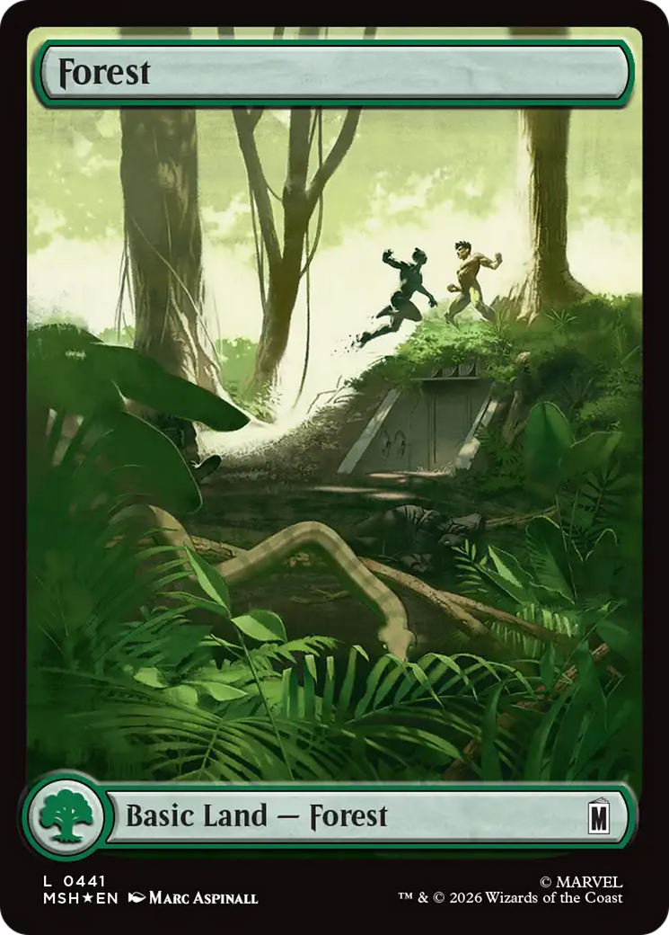 Forest (0441) (Surge Foil) [Marvel Super Heroes] | Devastation Store