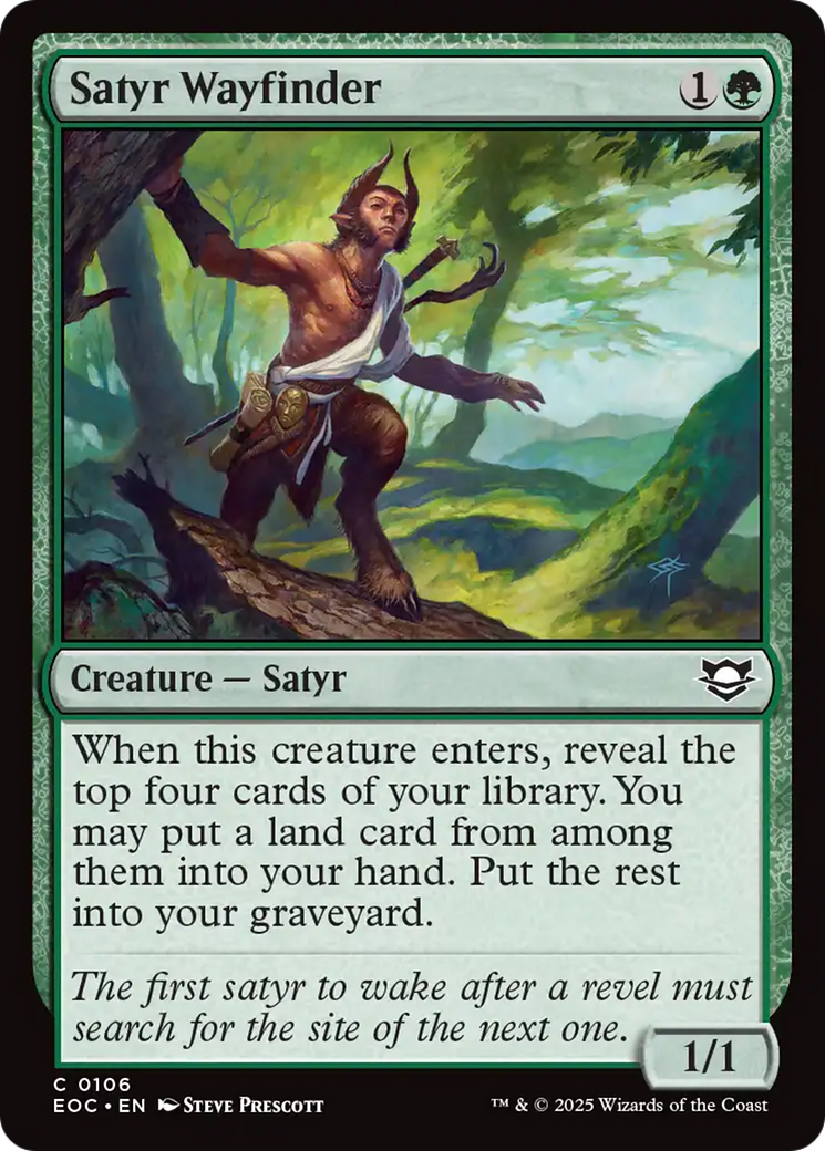 Satyr Wayfinder [Edge of Eternities Commander] | Devastation Store
