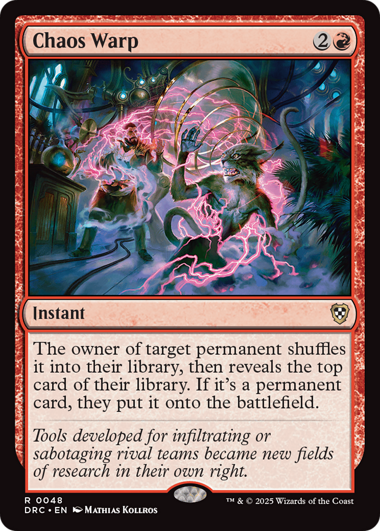 Chaos Warp [Aetherdrift Commander] | Devastation Store