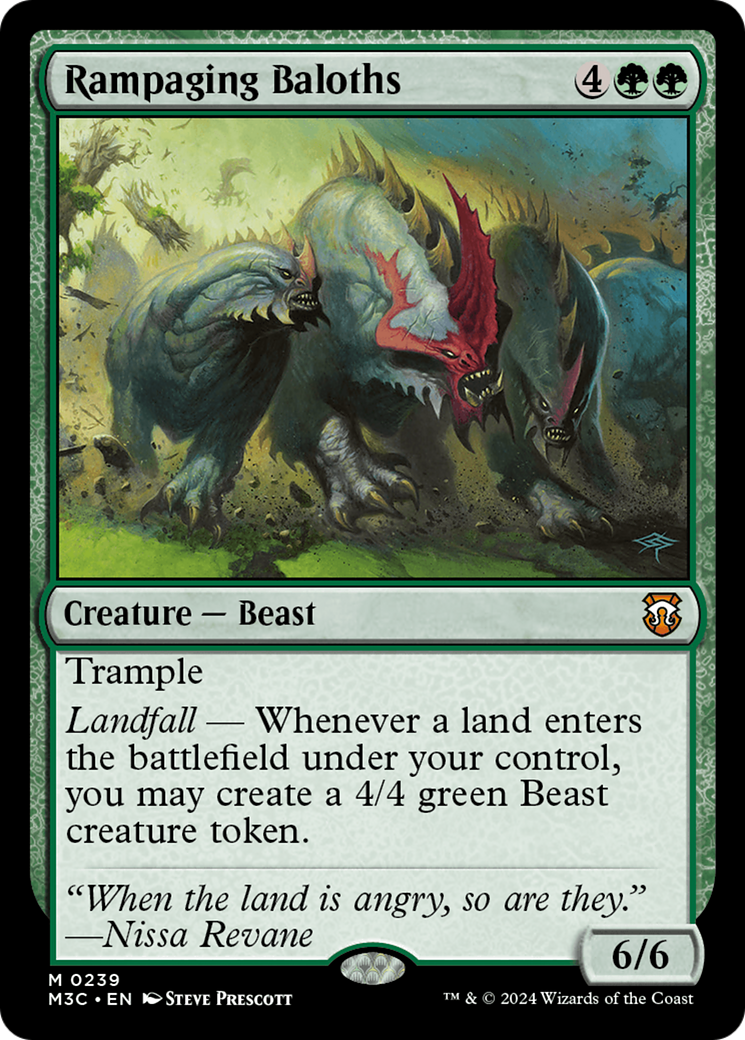Rampaging Baloths (Ripple Foil) [Modern Horizons 3 Commander] | Devastation Store
