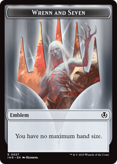 Treefolk // Emblem - Wrenn and Seven Double-Sided Token [Innistrad Remastered Tokens] | Devastation Store