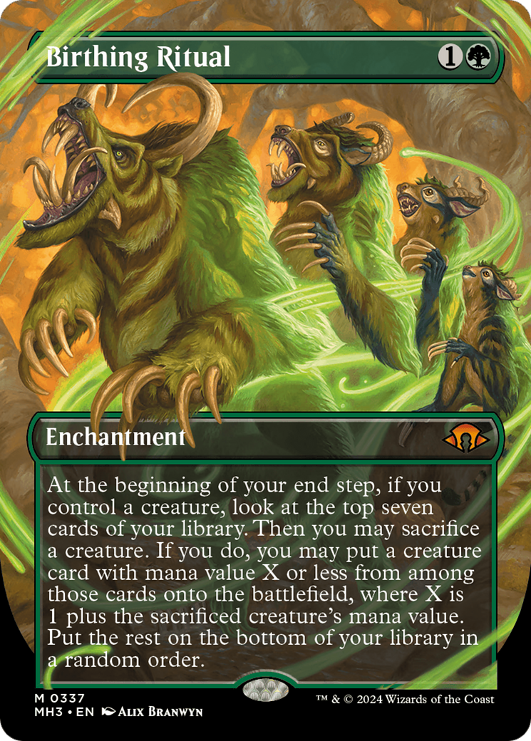 Birthing Ritual (Borderless) [Modern Horizons 3] | Devastation Store