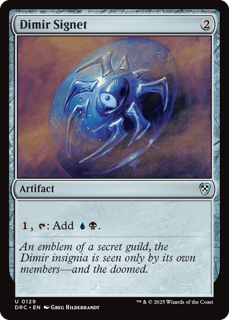 Dimir Signet [Aetherdrift Commander] | Devastation Store