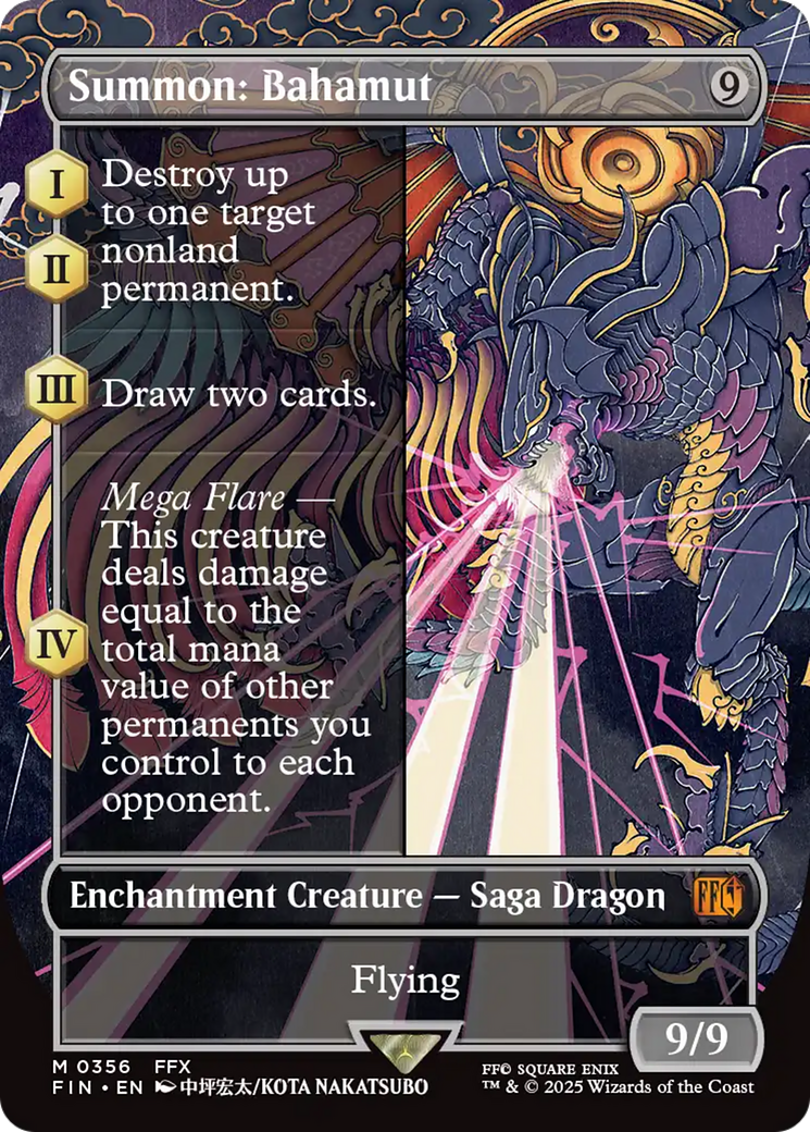 Summon: Bahamut (Borderless) [FINAL FANTASY] | Devastation Store