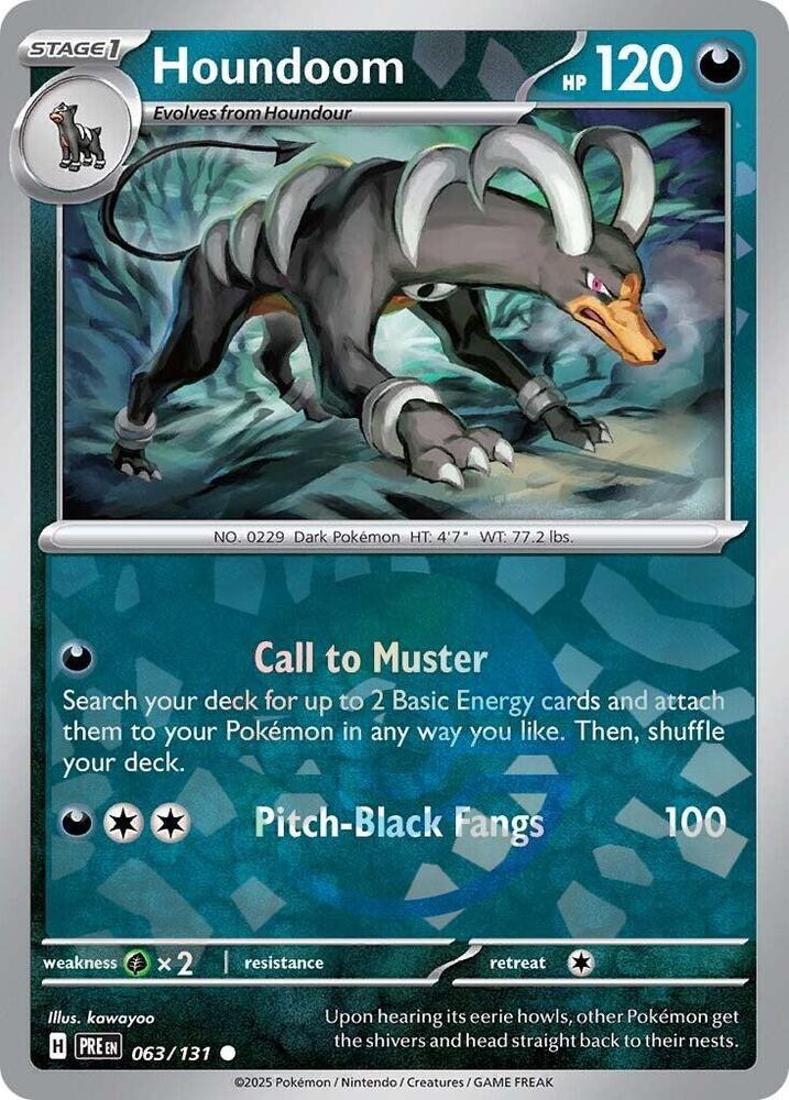 Houndoom (063/131) (Poke Ball Pattern) [Scarlet & Violet: Prismatic Evolutions] | Devastation Store