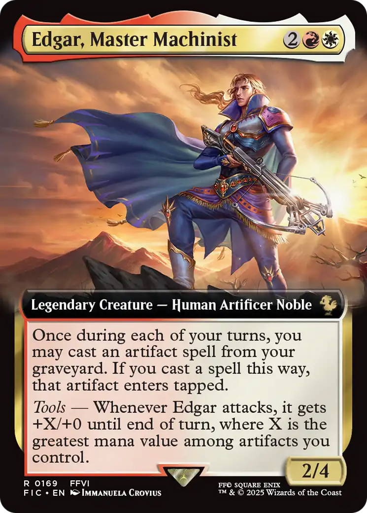 Edgar, Master Machinist (Extended Art) [FINAL FANTASY Commander] | Devastation Store