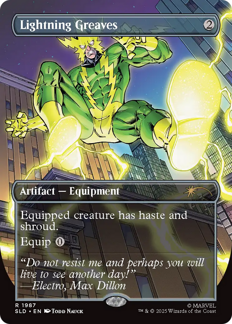 Lightning Greaves (1987) (Rainbow Foil) [Secret Lair Drop Series] | Devastation Store