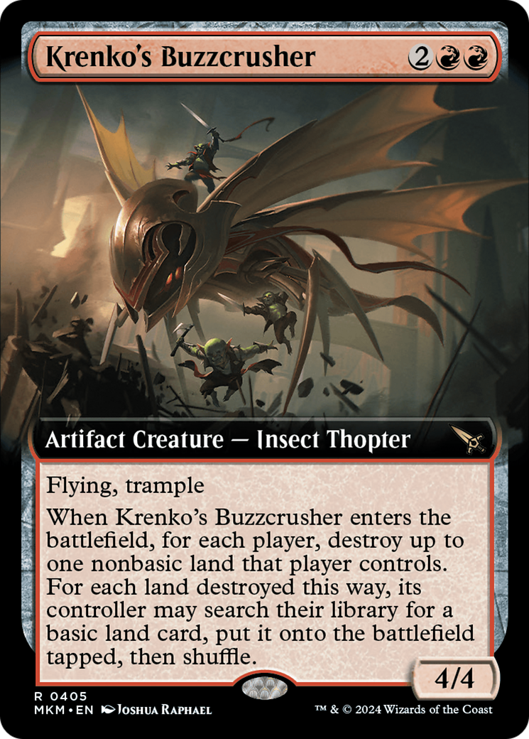 Krenko's Buzzcrusher (Extended Art) [Murders at Karlov Manor] | Devastation Store