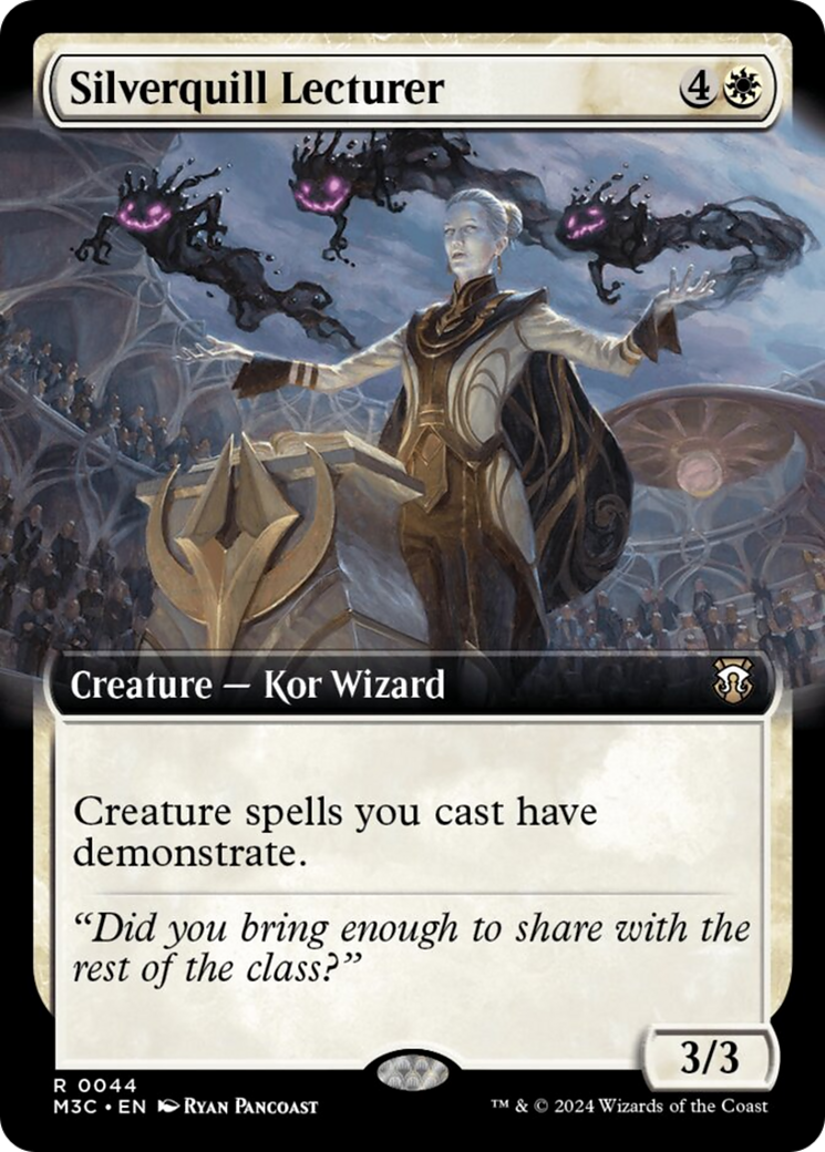 Silverquill Lecturer (Extended Art) (Ripple Foil) [Modern Horizons 3 Commander] | Devastation Store