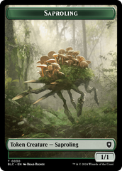 Hamster // Saproling Double-Sided Token [Bloomburrow Commander Tokens] | Devastation Store