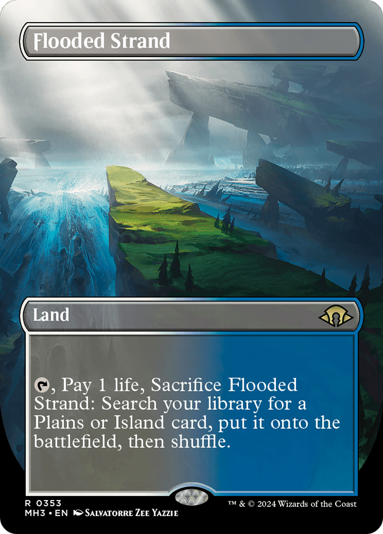 Flooded Strand (Borderless) [Modern Horizons 3] | Devastation Store