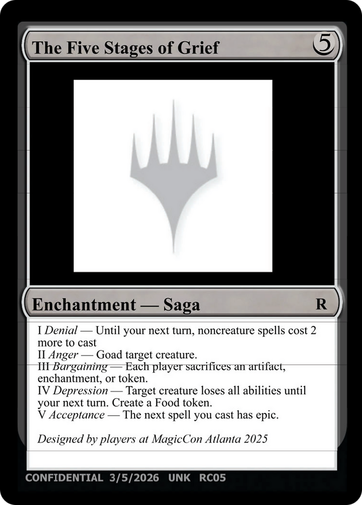 The Five Stages of Grief [Unknown Event] | Devastation Store
