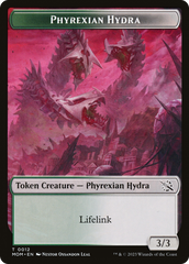 Warrior // Phyrexian Hydra (0012) Double-Sided Token [March of the Machine Tokens] | Devastation Store
