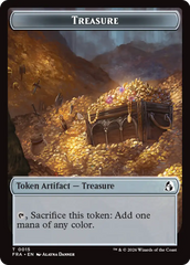 Dragon // Treasure Double-Sided Token [Reality Fracture Tokens] | Devastation Store