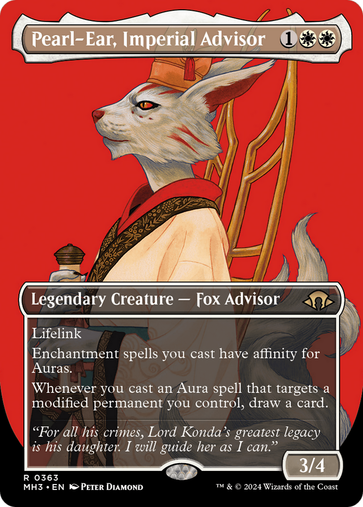 Pearl-Ear, Imperial Advisor (Borderless) [Modern Horizons 3] | Devastation Store