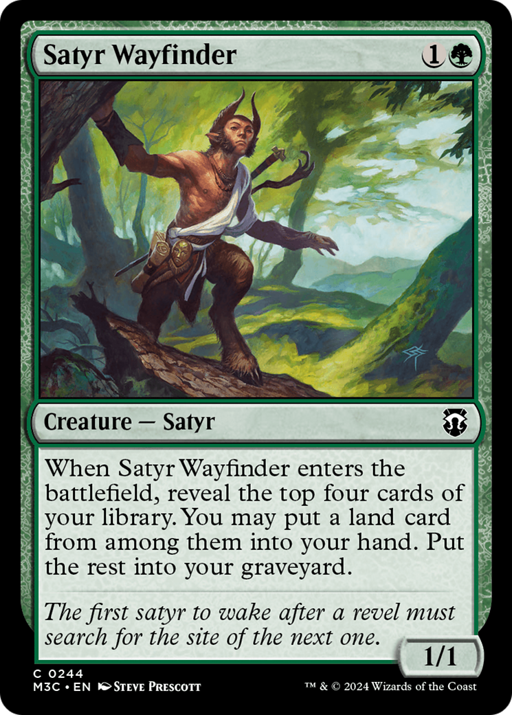 Satyr Wayfinder (Ripple Foil) [Modern Horizons 3 Commander] | Devastation Store